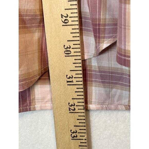 BONOBOS Mens Button Down Shirt Size L TAILORED FIT Purple Plaid Long Sleeve - Picture 7 of 9